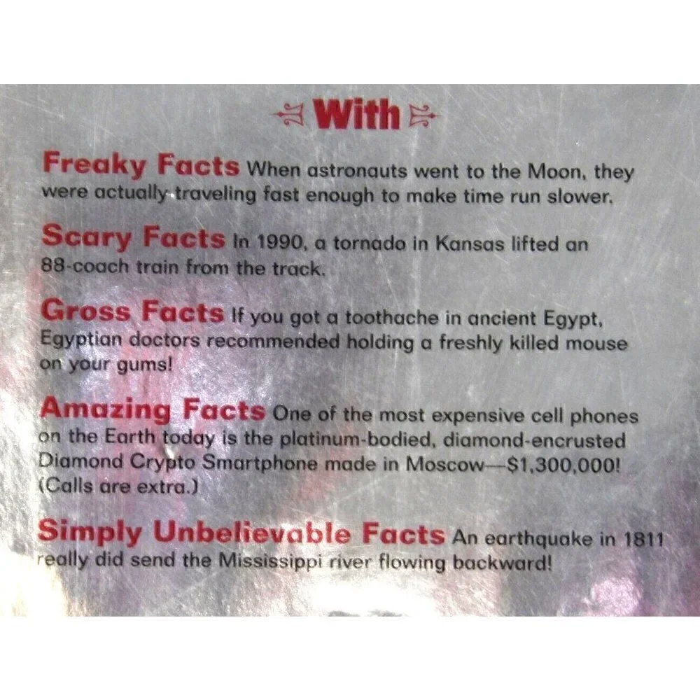 TRUE FACTS 1000's of fun facts, coffee table hard cover book, JOHN GUEST 2007